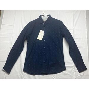 Swiss Cross Original Trailblazer Shirt Mens Large Navy Cotton Everday Streetwear